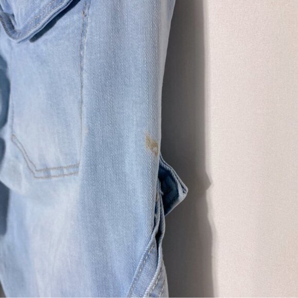 DNM Works Light Wash Denim Elastic Waist Cargo Joggers 30 - Picture 8 of 16